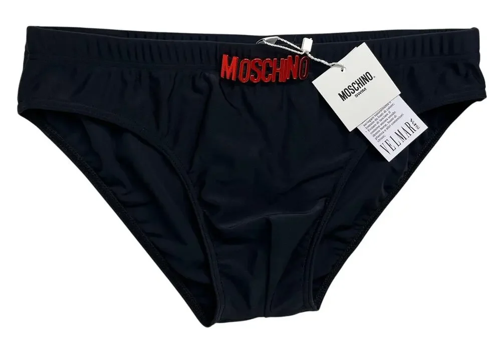 5-2 MOSCHINO Men's NWT Speedo Metal Logo S/US32/EU48